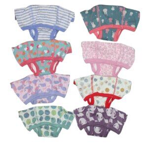 Moo Moo Potty Training Pants Girls 5T 8 Pack 100% Cotton Underwear New